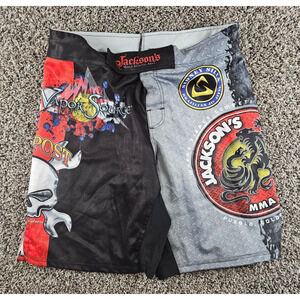 Jackson's MMA grappling shorts Mens Sz L Sidney Silva Brazilian Jiu